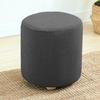 Round Ottoman Slipcover Stretch Footrest Covers Elastic Ottoman Cover Spandex Footrest Stool Footstool Protector For Furniture