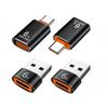 USB To USB C Adapter 4 Pack USB A 3.0 Female To USB C Male OTG Adapter X2 Type C Female To USB Male Adapter X2 Compatible 3