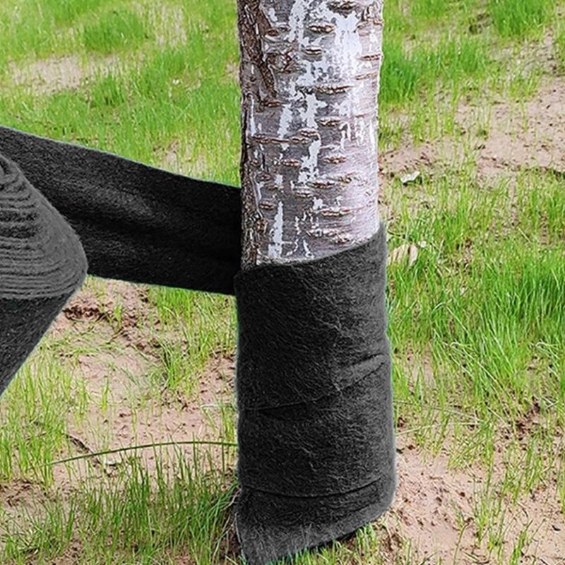 Nonwoven Tree Protector Wrap Functional Black Tree Bandage Wrap Protects Barks From Frosts And Animal Damage