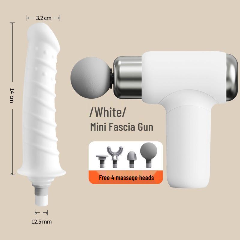 Wielofunkcyjny silikonowy adapter głowicy masującej do pistoletu do masażu tkanek głębokich - Cichy i kreatywny design
