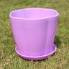 3 Kinds Of Sizes Flower Pots And Trays Plastic Pots Creative Small Pots For Succulent Plants (Random Color) Home Supplies