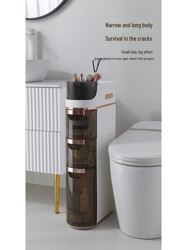 Multi-Layer Bathroom & Kitchen Crevice Storage Cabinet with Drawers