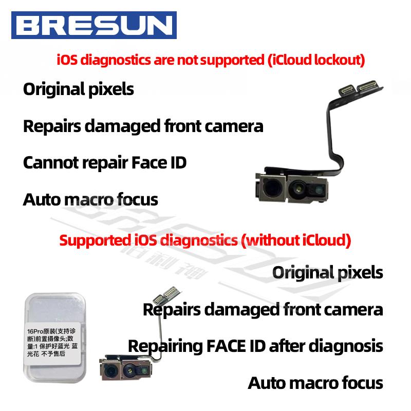 Front camera for 16series 16E supports iOS diagnostics and repair of Face ID function camera accessory For 16Plus 16Pro 16ProMax