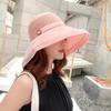1pc Women Mesh Sun Hats with Wide Brim,Beach Hiking Summer Wide Brim UPF Outdoor Protection Multi-functional Foldable Bucket Hat