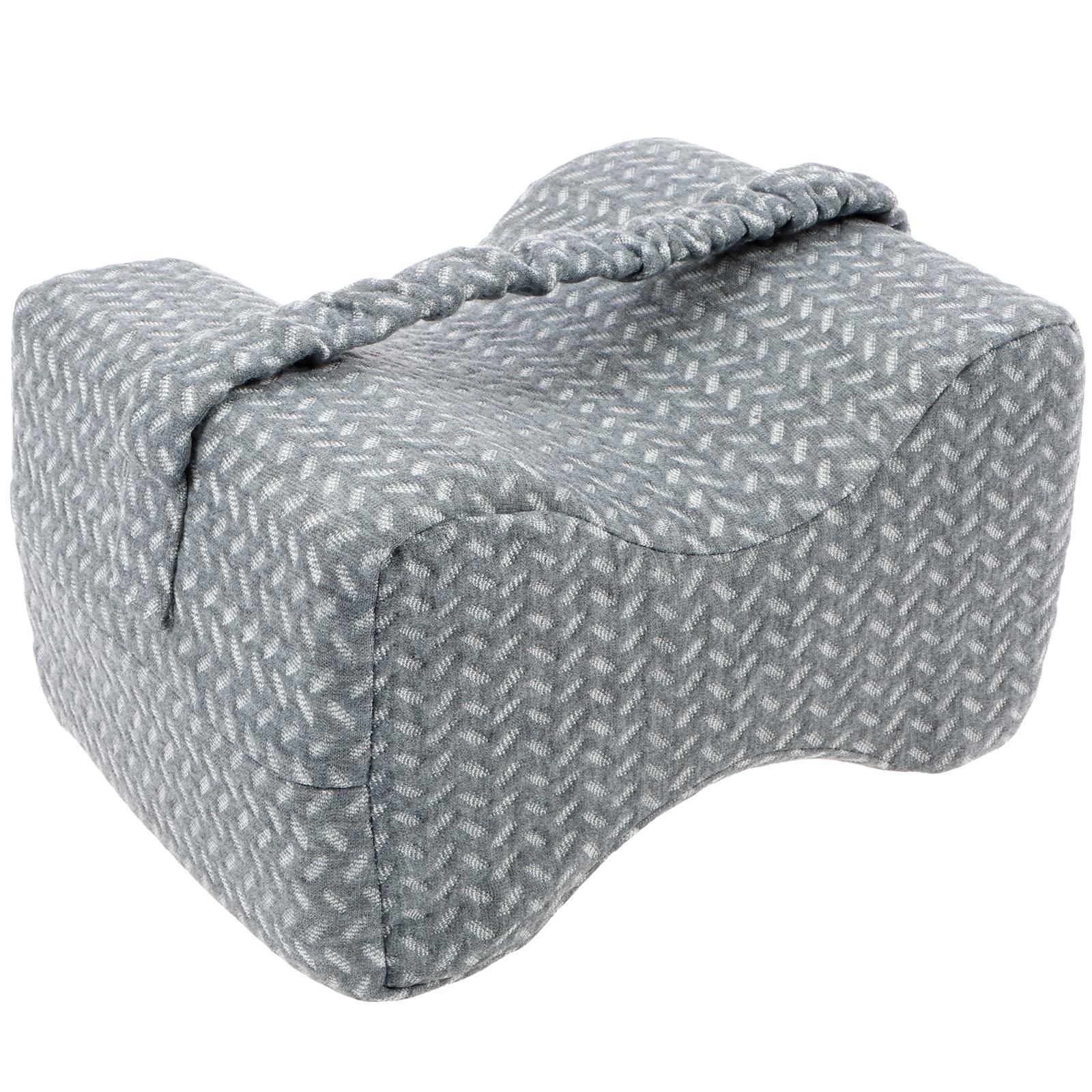 

Подушка для колена из пеноматериала с эффектом памяти Подушка для сна на боку с регулируемым ремешком Поддержка при радикулите и позвоночнике для беременных серый