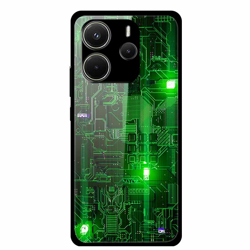 Case For Redmi Note 14 4G Case Note14 Coque Tempered Glass Hard Back Cover For Xiaomi Redmi Note 14 5G Phone Case Soft Bumper