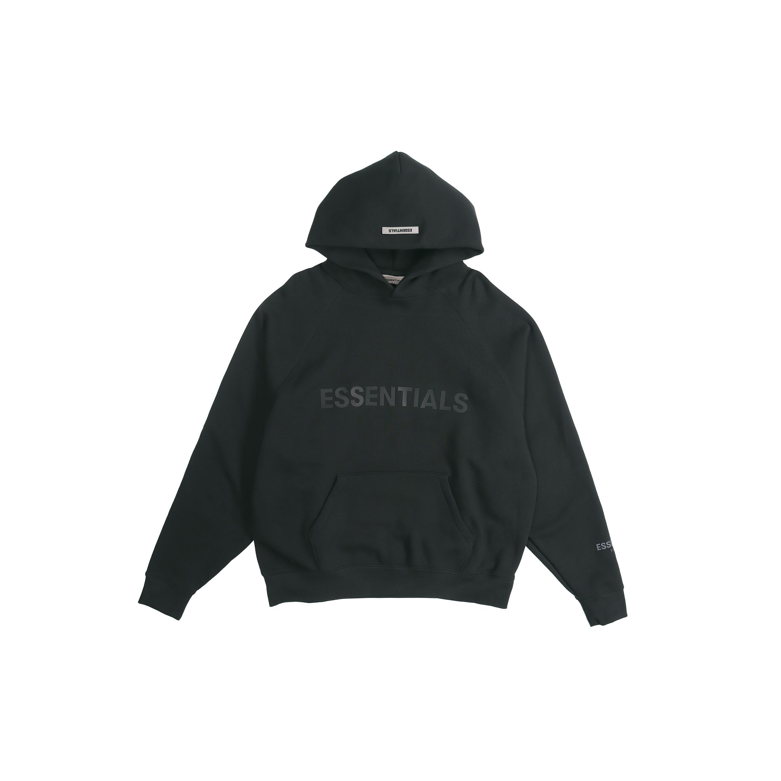 

Fear of God Essentials SS20 Флисовая толстовка с графическим логотипом и карманами Топы унисекс Черный FOG-SS20-402 M