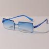 9pcs Rectangle Stylish Sunglasses For Female Male Cute Candy Color Decorative Shades For Vacation Beach Party Shades Eyeglasses UV400