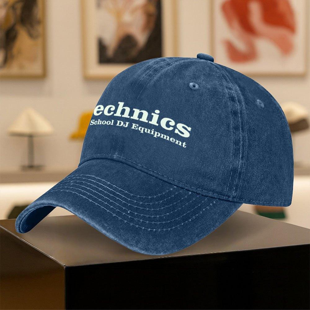 Vintage Exquisite Technics Retro Equipment Pattern Print Baseball Cap A Very Stylish Hat Unisex the Preferred Accessory for