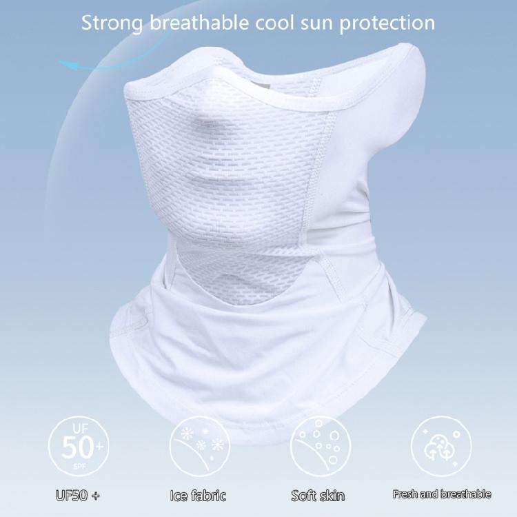 Motorcycle Cycling Half Face Mask Cycling Balaclava Snood Bandanas Sunscreens Ice Silk Sports Neck Gaiter for Outdoors
