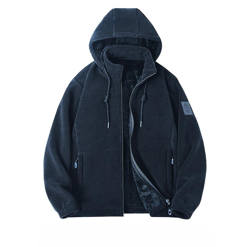 Autumn and Winter Fleece Clothes Couple Lamb Fleece Fleece Clothes Thickened Coat Couple Fleece Fleece Fleece Jacket