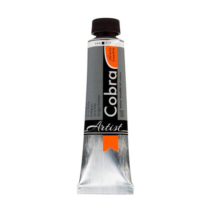 Peinture à l'huile - Cobra - Artist - Gris froid - 717 - Tube de 40ml gris