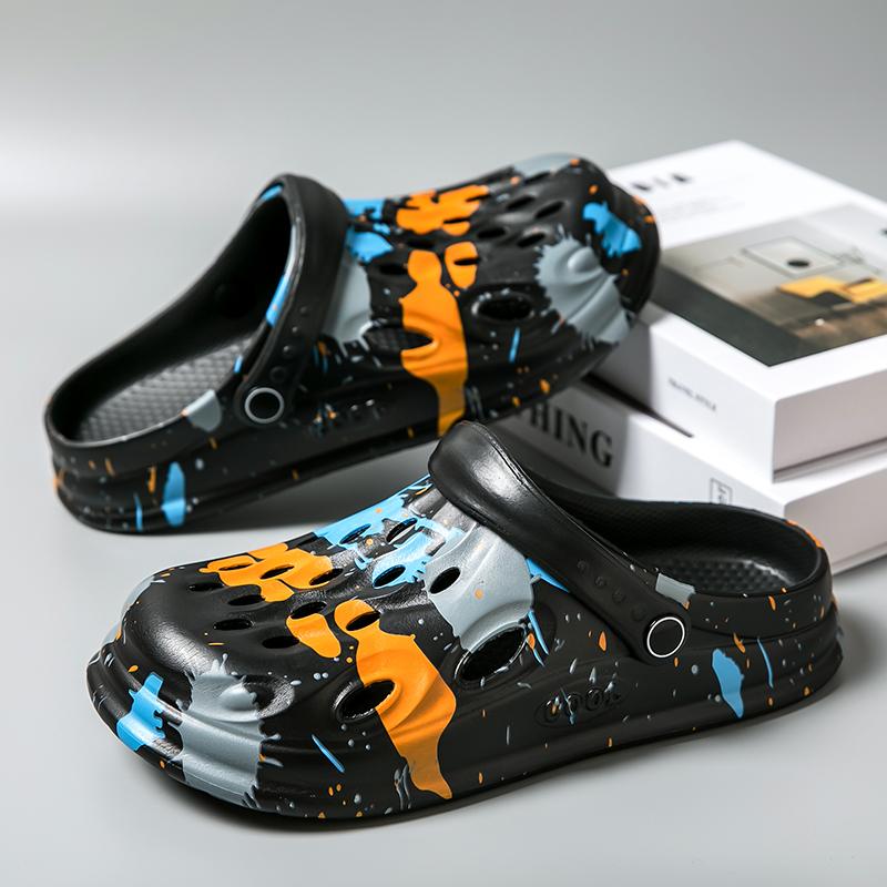 Croc Shoes, Summertime Fashion Forward Outside Athletic Beach Slide Shoes, Anti-Skid, Soft-Soled, Breathable Outside Sandal Shoes