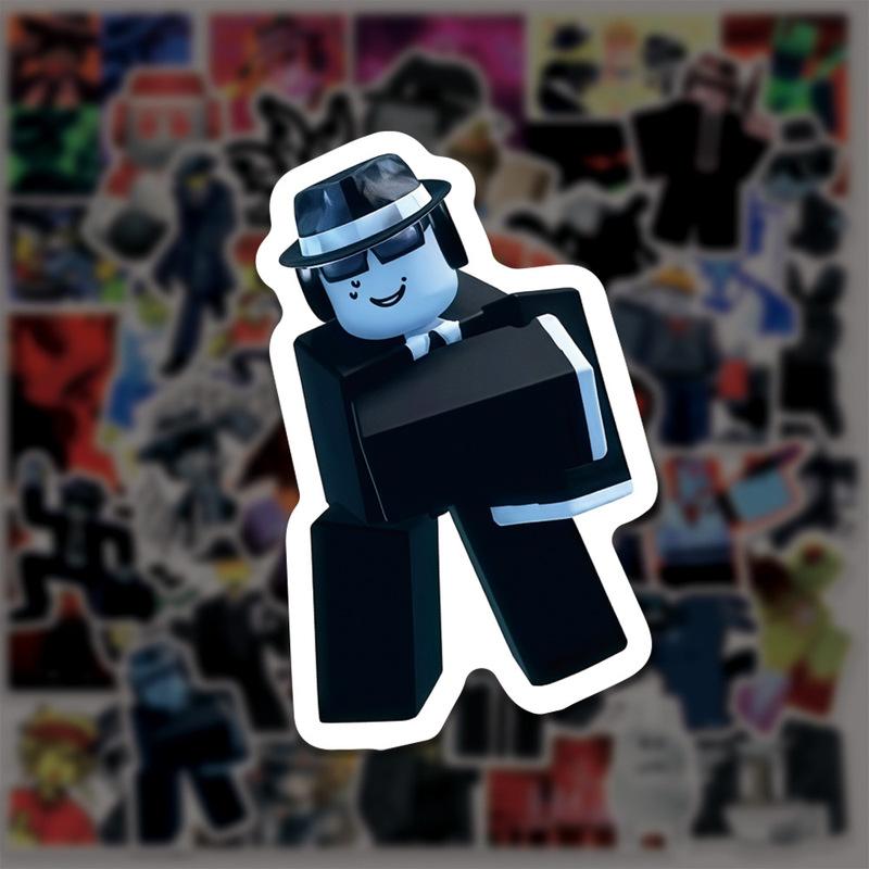 50 Stück/Set Neues Spiel Roblox Forsaken Chance Plüschaufkleber Wasserbecheraufkleber Notizbuchaufkleber Handkonto Tassenaufkleber Geschenke