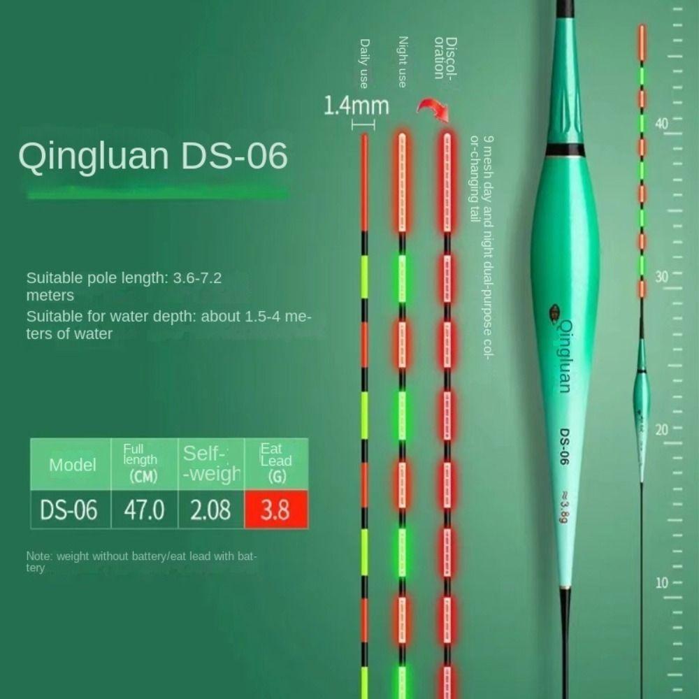 New Indicator Fishing Lure Slip Drift Tube Buoy Strike Bobbers Bite Hook Color Change Bite Alarm Long Tail