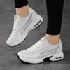 Fashion Summer Shoes Woman 2025 Thick Soled Mesh Sports Lace Up Breathable Casual Running Shoes Increased Height Anti Slip Features