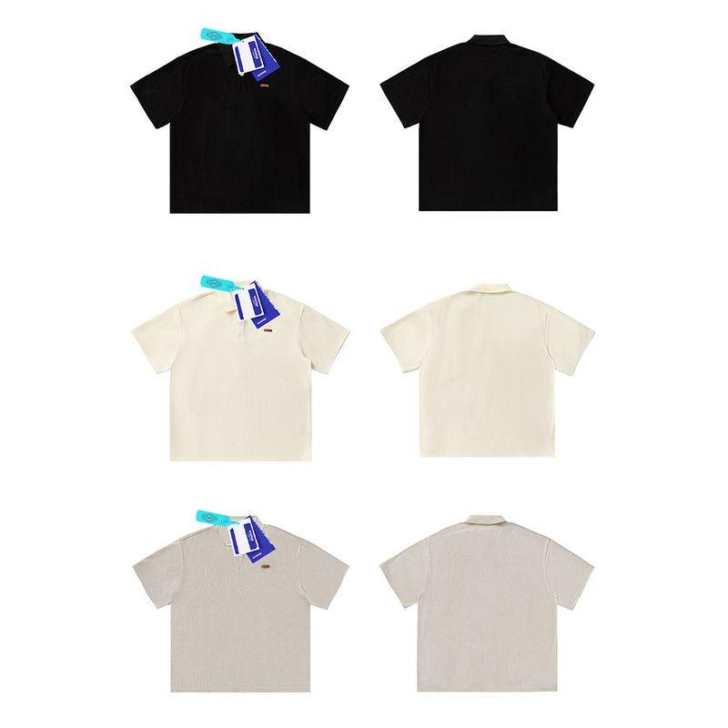 Wassup Summer Japanese Style Short-Sleeved Polo Shirt Men's Loose Heavy-Duty Casual High-End T-Shirt Polo Shirt