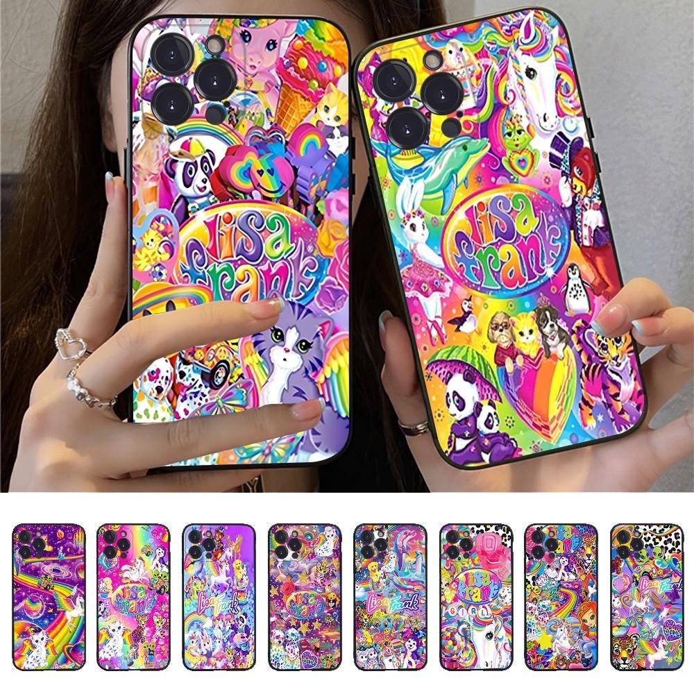 Lisa Frank Art Phone Case Silicone Soft for iphone 16 15 14 13 12 11 Pro Mini XS MAX Plus X Cover