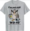 Camiseta de Búho "No soy viejo, solo necesito un poco de WD-40 y Cinta Adhesiva"