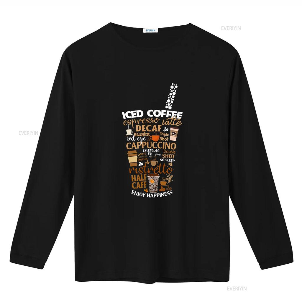 Amante de Copo de Café Gelado Mas Primeiro Espresso Latte Camiseta vintage Lavada moda streetwear Top Para Uso Diário gráfico Unissex