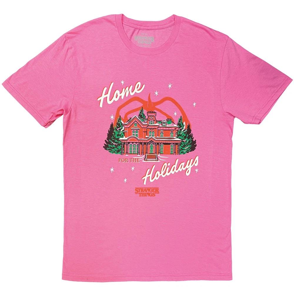 Stranger Things Home Holidays Official Men s T-Shirt- S