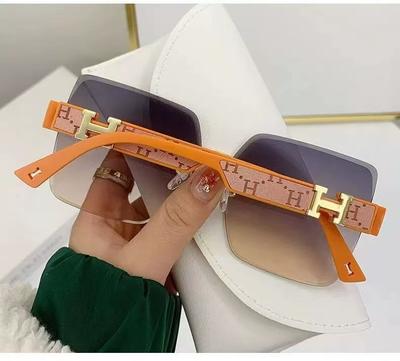 Occhiali da Sole con Montatura Grande, Occhiali alla Moda, Occhiali con Bordo Tagliato, Occhiali per Foto