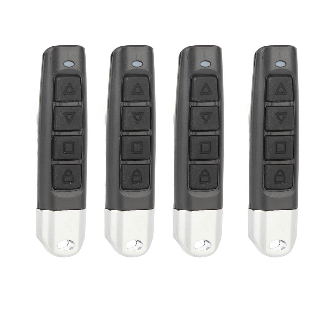 4PCS Cloning Remote Control Key Fob 433MHz 4 Channel Electric Garage Door Remote Control for