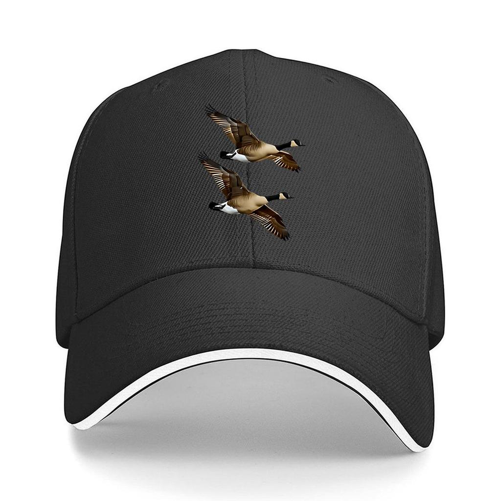Adjustable Lightweight Baseball Cap with Ducks Design Breathable Fabric Casual Sporty Style for Sandwich Baseball Cap