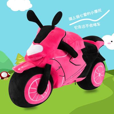 Direct Sales Simulation Motorcycle Throw Pillow Plush Toy Car Cushion Doll Boy Activity Gift Printing Logo