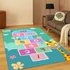 Kinder Digitale Spiele Hüpfspiel Teppich für Wohnzimmer Sofa Haus Schlafzimmer Fußmatte Küchen Dekor, Kinderspiel Rutschfester Bereichsteppich Matte