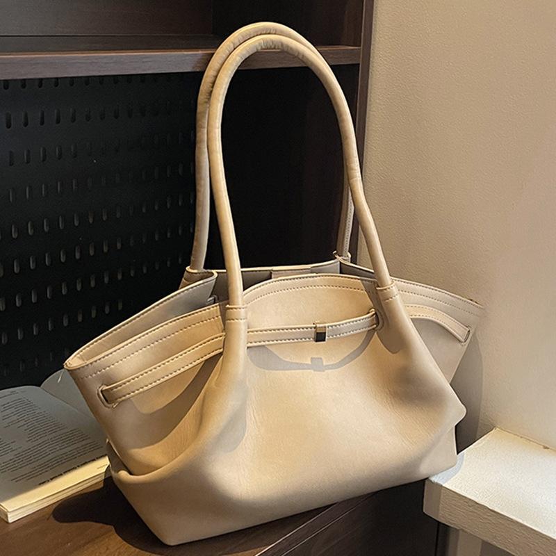 2025 Summer New Casual Simple Tote Bag Women Commute To Work Large Capacity Shoulder Bag Fashion Sense Armpit Bag