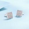 New S925 Sterling Silver Earrings, Sugar Cubes, Moissanite Earrings, Temperament and Sweet Earrings