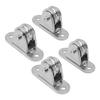 Small Pulley Block Stainless Steel Silent Pulley Roller Wall Mounted Fixed Pulley for DIY Equipment