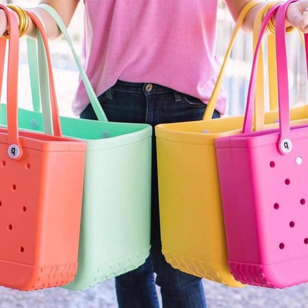 EVA Candy Color Large Capacity Beach Tote Bag