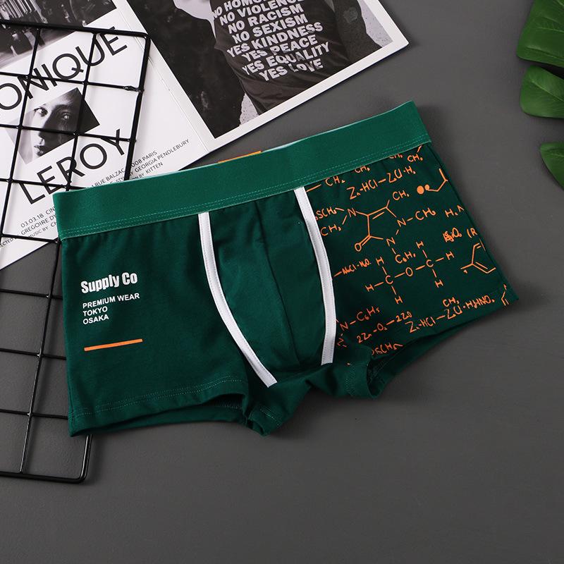 Men's Cotton Boxer Briefs - Artistic, Loose, Breathable, Mid-Waist