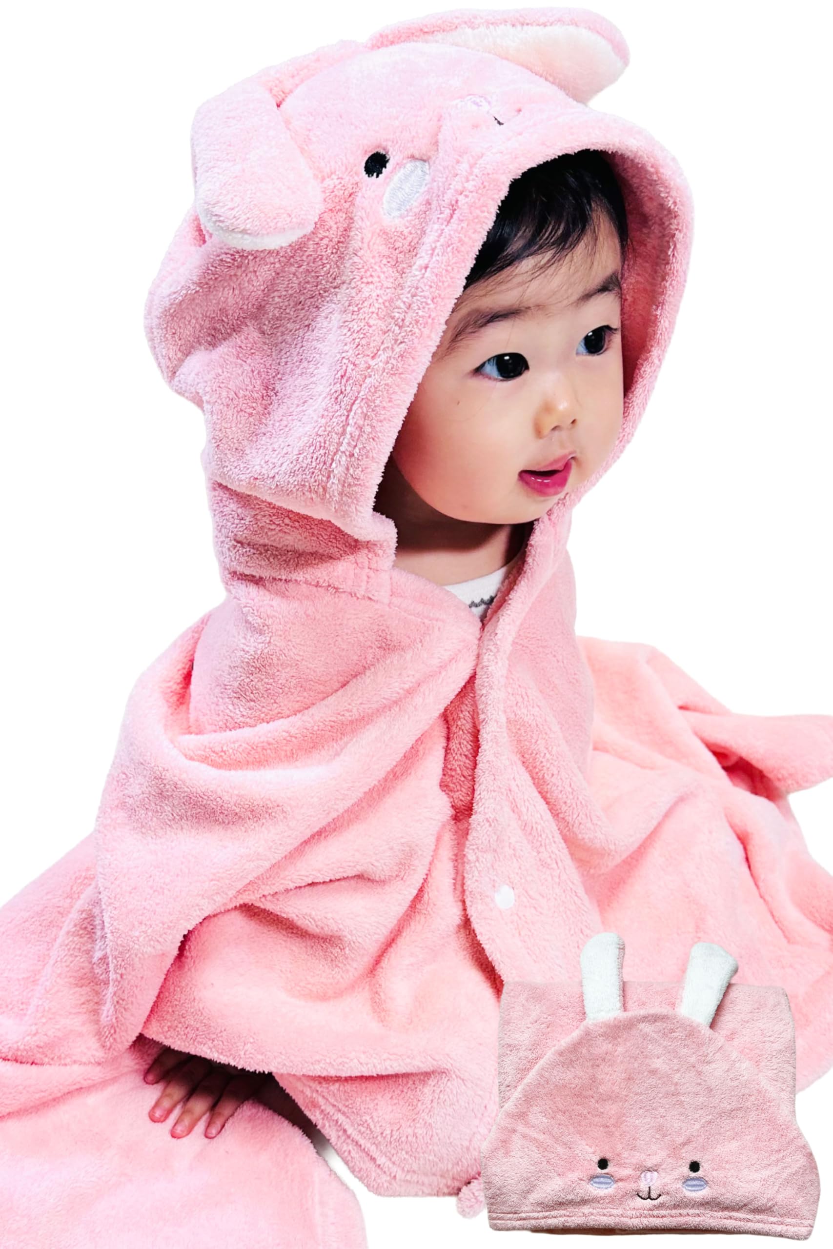 

Детское банное полотенце от опытного нежного к коже вашего первого Фувари Кролика Монна [Монна] [Под присмотром акушерки, ребенка] (розовый)