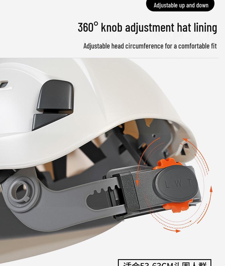 Multifunktionell skyddshjälm med skyddsglasögon, Andningsbar & Hållbar ABS, Nationell Standard, Anpassad Logotyp