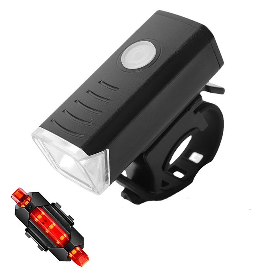 USB LED světlo na kolo přední zadní sada dobíjecí cyklistické světlo