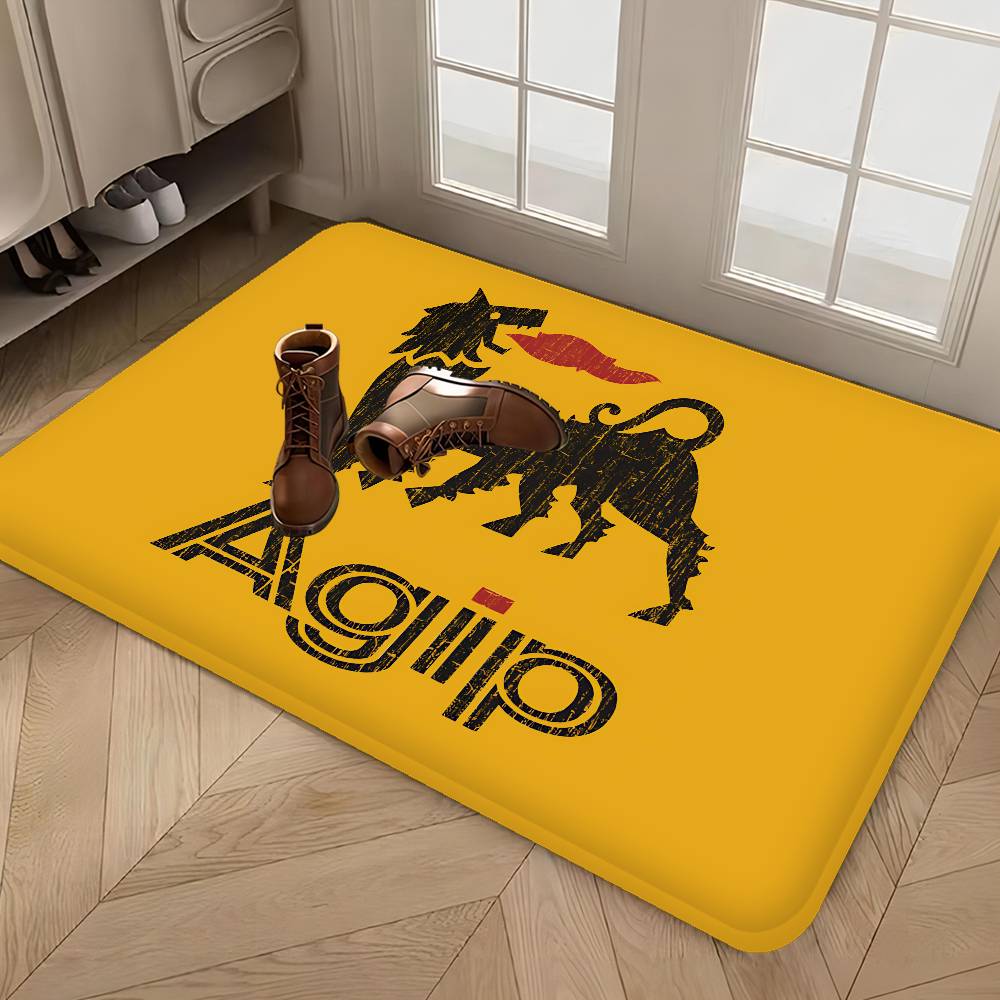 A-Agip E-Eni Racing Car Bathroom Mat Kids Room Bedroom Decoration Balcony Anti-Slip Doormat Living Room Welcome Rug