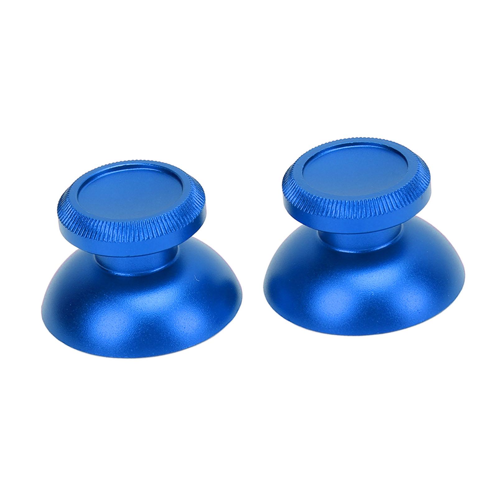 

2 шт. Колпачки для стиков из алюминиевого сплава, накладки на джойстики для большого пальца, сменные аксессуары для игровой консоли синий