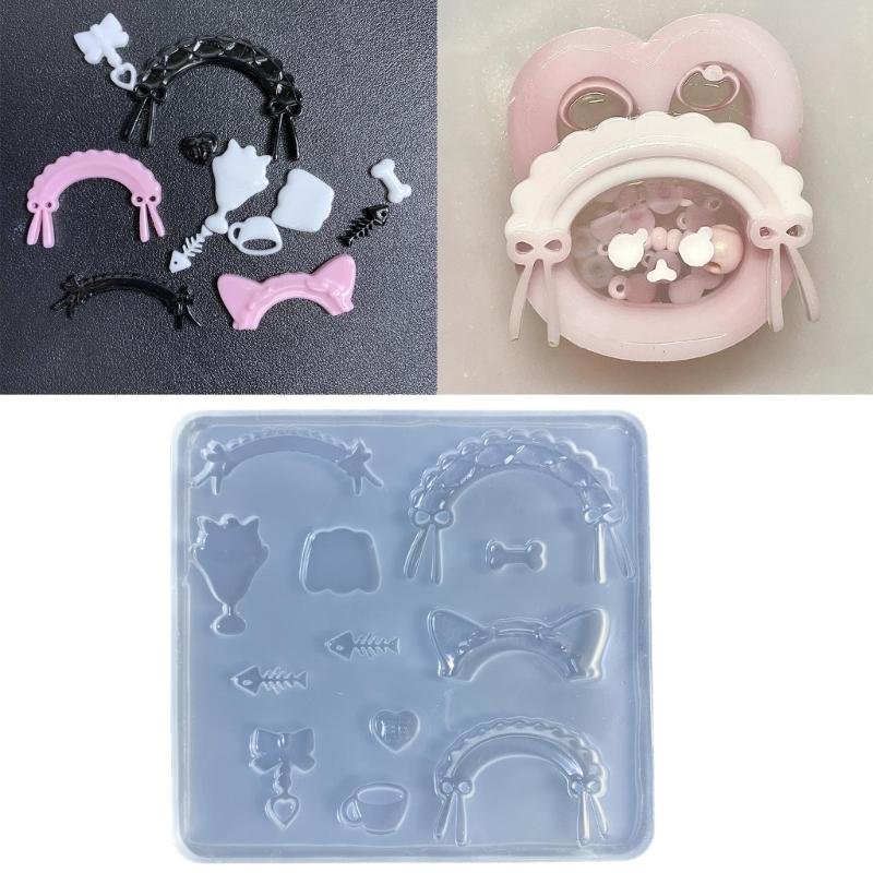 Maid Cosplay Resin Mold Jewelry Fillings Resin Silicone Mold Jewelry Tools Nail Art Craft