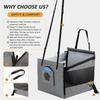 Přenosná autosedačka pro psa, Stabilní přepravka pro mazlíčky se síťovaným chráničem a vodotěsnou podložkou pro cestování s malými a středními psy