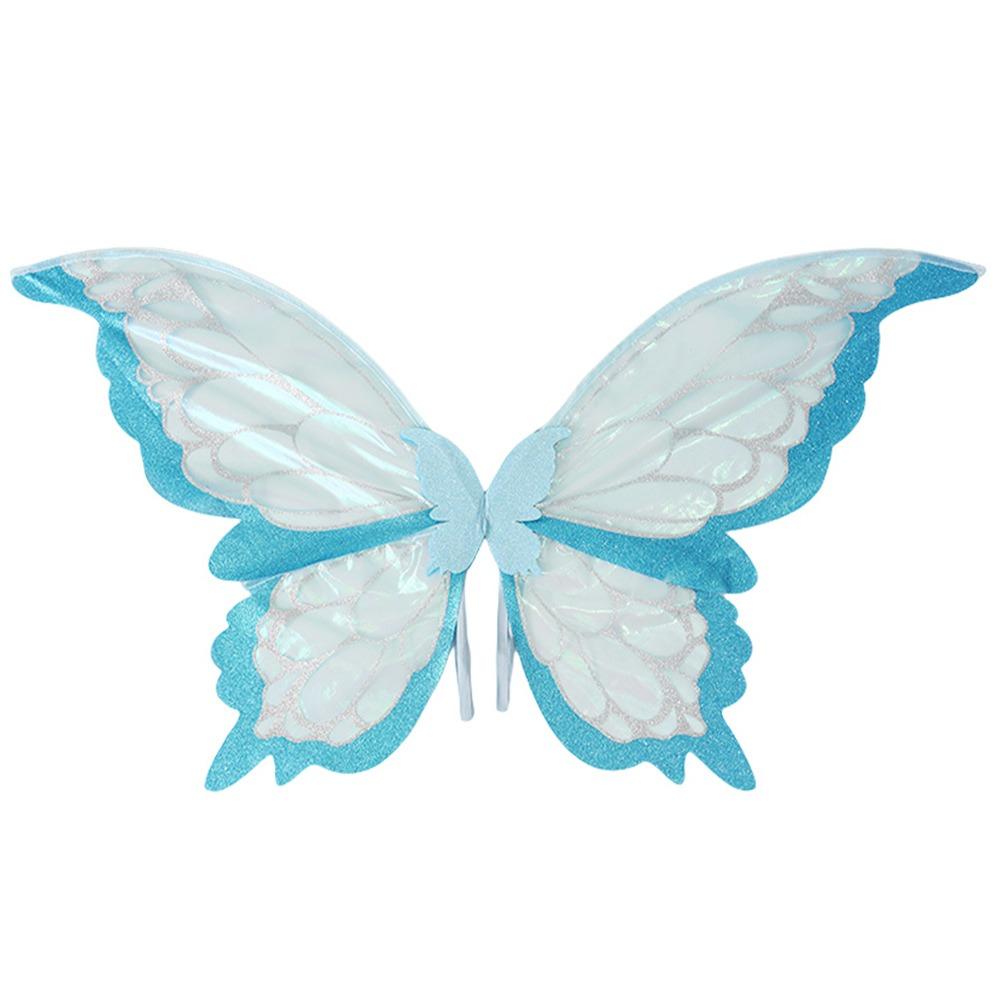 

Adults Kids Fairy Wings Two-Color Butterfly Costume Wings Halloween Costume Accessories синій/срібний