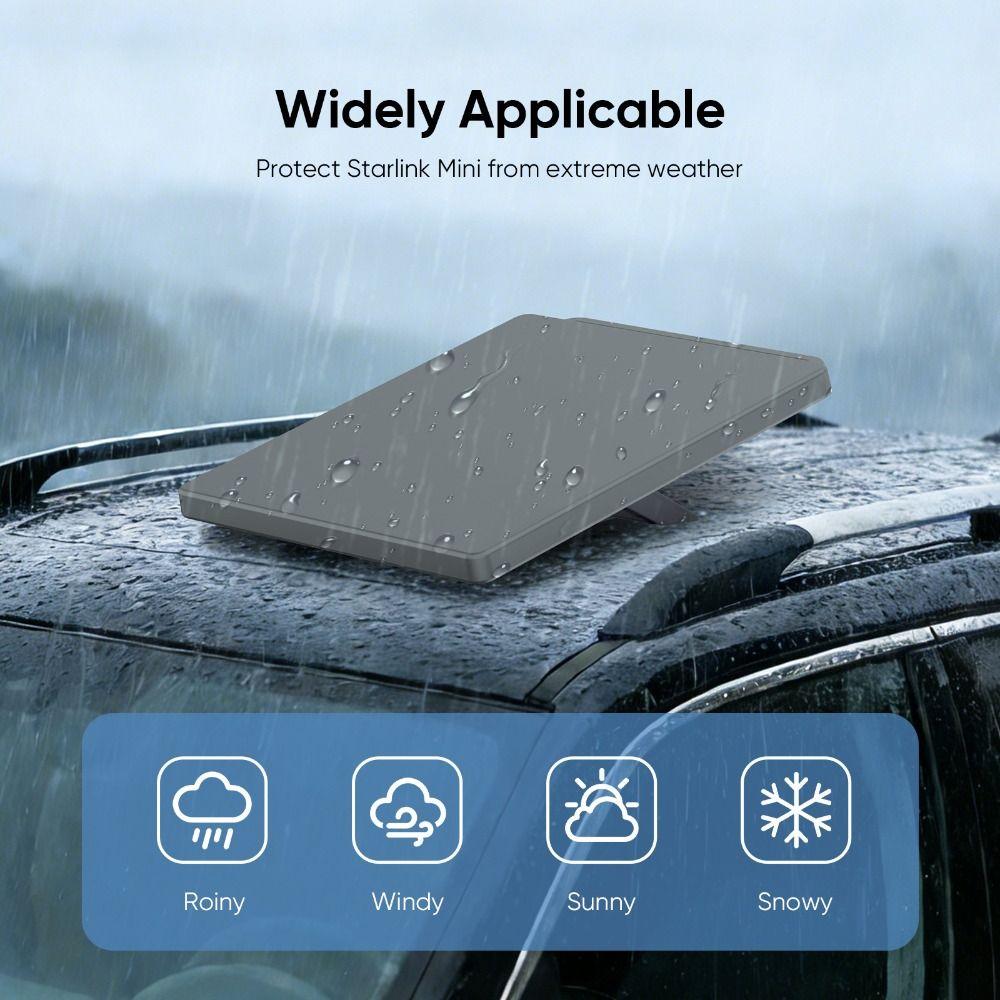 Anti-Drop Silikonhülle Wasserdichte Weiche Hülle Schutzhülle für Starlink Mini bei jedem Wetter