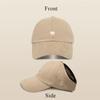 High Ponytail Kids Sun Hat Solid Color Baby Peaked Cap Korean Children's Baseball Cap  Outdoor