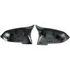 GSRECY Door Side Wing Rearview Mirror Cover Cap Compatible with BMW F20 F21 F87 M2 F23 F30 F36 X1 E84 Gloss Black - M4 Style (Pack of 2)