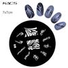 KADS 1PC Round Stainless Steel Nail Art Nail Stamping Plates Manicure Stamp DIY for Nail Templates Classic Series Tools