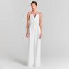 Weißer Perlenverzierte Jumpsuit Romper - Modisches Lässiges Zweiteiliges Set für Damen