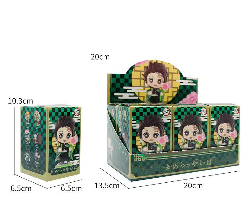 Demon Slayer Birth Flower Series: Tanjiro, Nezuko & Zenitsu Figures - Collectible Ornament Gift