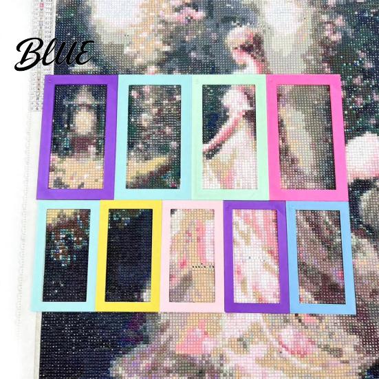 Rhinestone Art Hollow Frame 2Pcs Positioning Frame  Painting Alignment Tool & Fixing Straight Edge Ruler  DIY Crafts Accessories